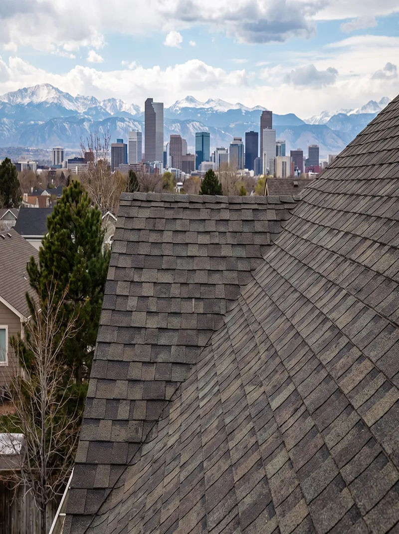Roof types image Asphalt Shingles Architectural asphalt shingle roof installed by Colco Roof in Denver, CO